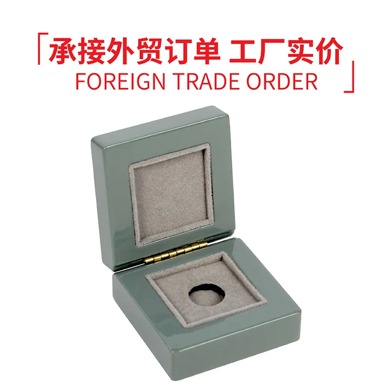 亮光漆木盒企业纪念币勋章礼盒 细节展示